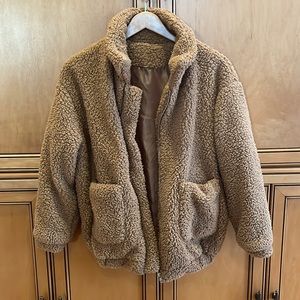 Fuzzy Brown Jacket